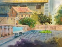 Abdul Wahab, 18 x 24 Inch, Acrylic On Canvas, Cityscape Painting, AC-AWB-002